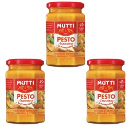 Zestaw MUTTI Pesto pesto z pomarańczowych pomidorów 180g x 3szt.