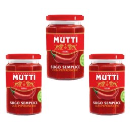 Zestaw MUTTI Sugo Peperoncino Calabrese sos z ostrą papryczką 280g x 3szt.