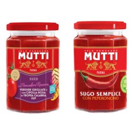 Zestaw MUTTI Sugo Verdure Grigliate 280g + Sugo Peperoncino Calabrese 280g