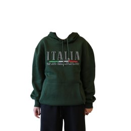 BLUZA ITALIA Z Nadrukiem Zielona Włochy XL