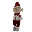 ELF Figurka Pluszowa Maskotka 55cm Stojąca Ozdoba Świąteczna Guziki