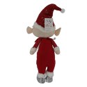 ELF Figurka Pluszowa Maskotka 55cm Stojąca Ozdoba Świąteczna Guziki