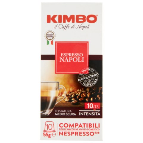 Kawa Kapsułki KIMBO ESPRESSO NAPOLI 10szt Włochy Italia