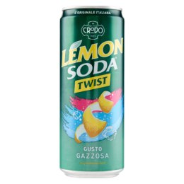 LEMONSODA Twist Włoski Napój Gazowany BEZ CUKRU Puszka 330ml