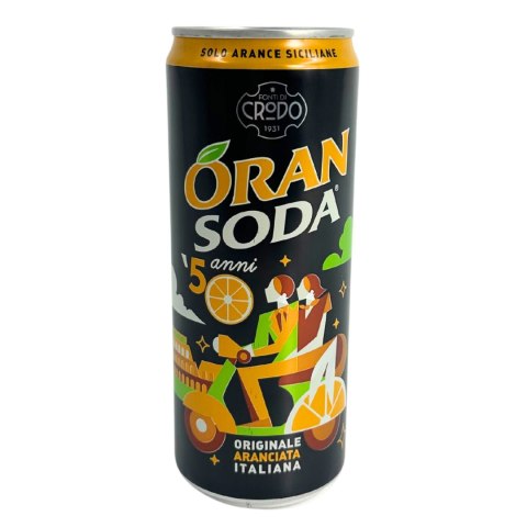 ORANSODA Włoski Napój Gazowany Pomarańcza Puszka 330ml