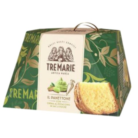 PANETTONE TRE MARIE z kremem pistacjowym Włoska babka ciasto 950g