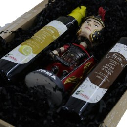 PREZENT ŚWIĄTECZNY figurka Centurion 2x Oliwy smakowe zestaw włoski BOX02