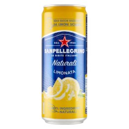 SAN PELLEGRINO Włoski Napój Gazowany Cytrynowy Puszka 330ml