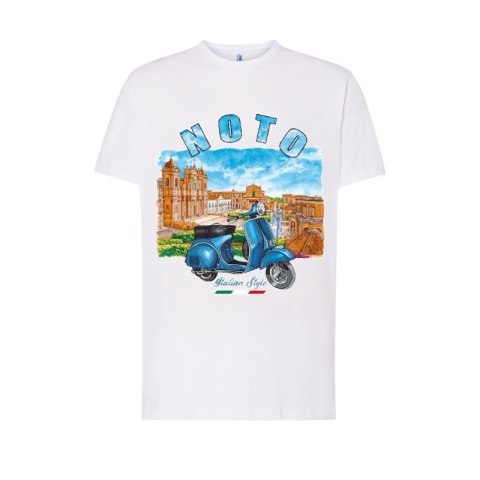 T-SHIRT koszulka Vespa BIAŁA L Włochy Italy Prezent