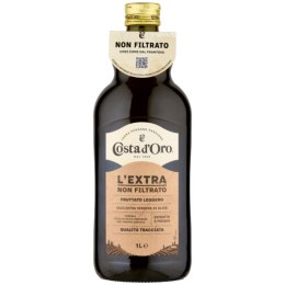 COSTA D'ORO Extra Virgin Oliwa Z Oliwek Niefiltrowana 1L