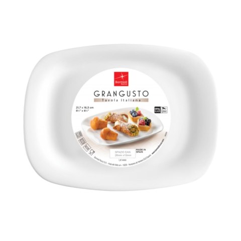 GRANGUSTO Talerz Półmisek Biały 33x24cm Włochy