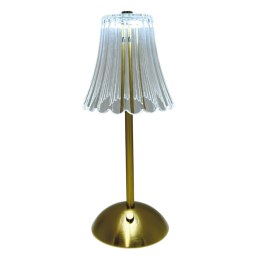 LAMPA STOŁOWA LED 30cm Złota Dekoracja Wzór2