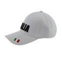 CZAPKA z daszkiem ITALIA - biała Włochy