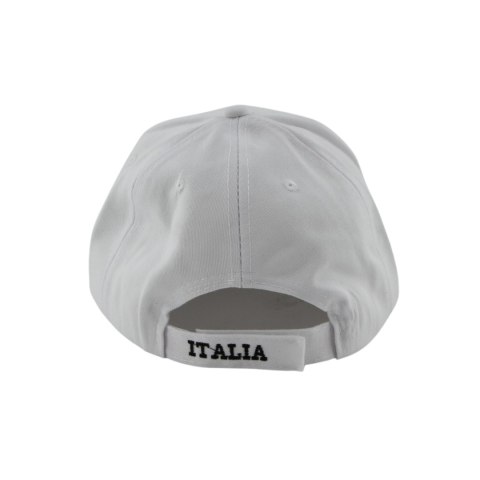 CZAPKA z daszkiem ITALIA - biała Włochy CZAPKA z daszkiem ITALIA - biała Włochy