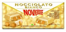 NOVI Czekolada biała z orzechami laskowymi 130g - całe orzechy