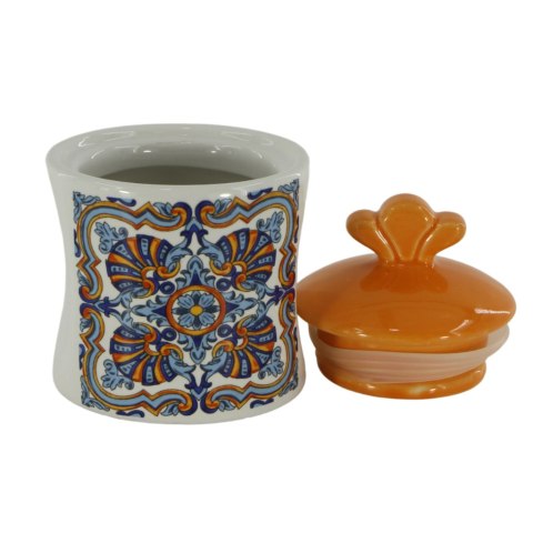 ARCA Zestaw SŁOIK CERAMIKA Puertorico 7x7x10cm komplet półka + 6szt.