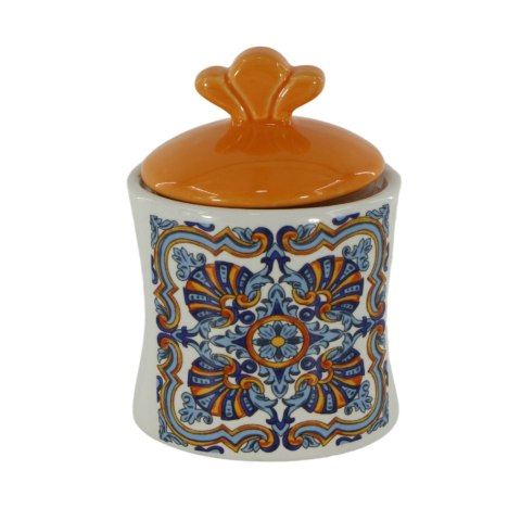 ARCA Zestaw SŁOIK CERAMIKA Puertorico 7x7x10cm komplet półka + 6szt.