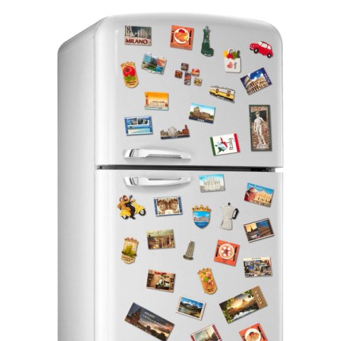 MAGNES miniatura FIAT 500 Auto replika Białe 3,5x7,5cm Włochy Italia