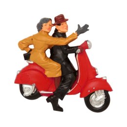 MAGNES miniatura PARA NA SKUTERZE ŻÓŁTY replika 6x8cm Włochy Italia