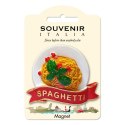 MAGNES miniatura SPAGHETTI replika PASTA TOSCANA 8x3cm Italia Włochy