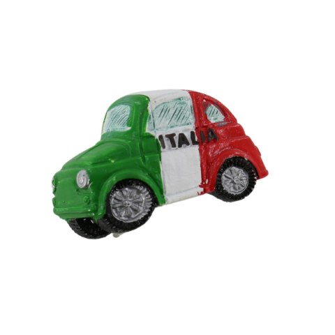 Magnes miniatura Auto Fiat 500 replika Italia 5x3cm gadżet prezent Włochy