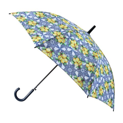 PARASOL Parasolka Cytryny Granatowy średnica 110cm