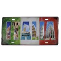 TABLICA SZYLD ITALIA metal na magnes 30x15cm gadżet prezent Włochy