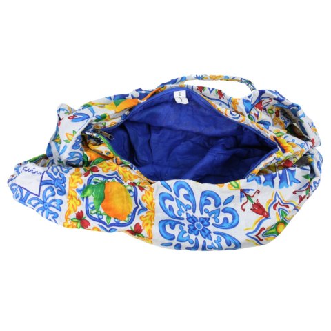 TORBA Bawełniana Zakupy Plaża Biała Włochy 65x40cm TORBA Bawełniana Zakupy Plaża Biała Włochy 65x40cm