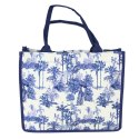 TORBA SHOPPER Zamek Zakupy Plaża Granatowa 40x32cm Włochy