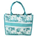 TORBA SHOPPER Zamek Zakupy Plaża Niebieska 40x32cm Włochy