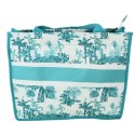 TORBA SHOPPER Zamek Zakupy Plaża Niebieska 40x32cm Włochy