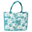 TORBA SHOPPER Zamek Zakupy Plaża Niebieska 40x32cm Włochy