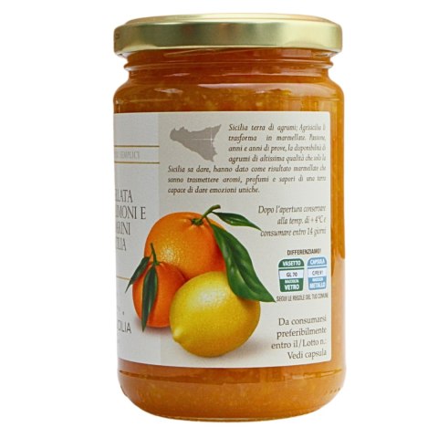 AGRISICILIA Sycylijska Konfitura Z Owoców Cytrusowych 360g