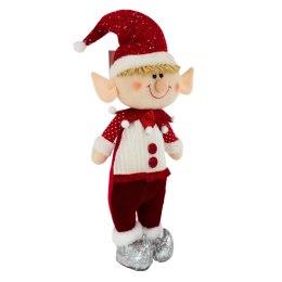 ARCA ELF Figurka Pluszowa Maskotka 55cm Stojąca Ozdoba Świąteczna Guziki