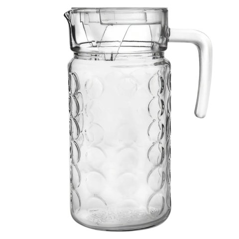 ARCA KARAFKA Dzbanek 1,5l Szklana Z Pokrywką Wzór2