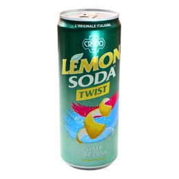 LEMONSODA Twist Włoski Napój Gazowany BEZ CUKRU Puszka 330ml