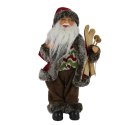 ARCA MIKOŁAJ NARTY Stojący 30cm Figurka Świąteczna Ozdoba