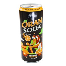 ORANSODA Włoski Napój Gazowany Pomarańcza Puszka 330ml