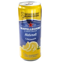 SAN PELLEGRINO Włoski Napój Gazowany Cytrynowy Puszka 330ml