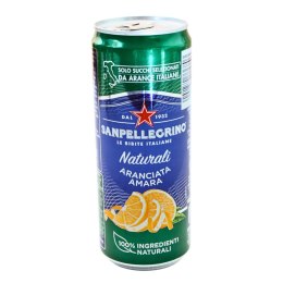 SAN PELLEGRINO Włoski Napój Gazowany Gorzka Pomarańcza Puszka 330ml