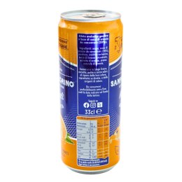 SAN PELLEGRINO Włoski Napój Gazowany Pomarańczowy Puszka 330ml