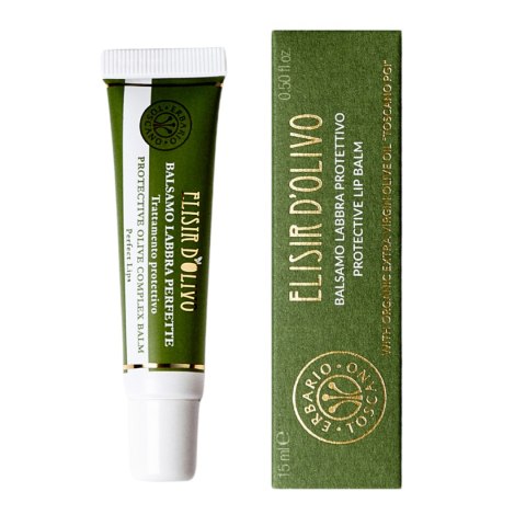 ERBARIO TOSCANO Ochronny Balsam do Ust z Ekologiczną Oliwą z Oliwek 15ml