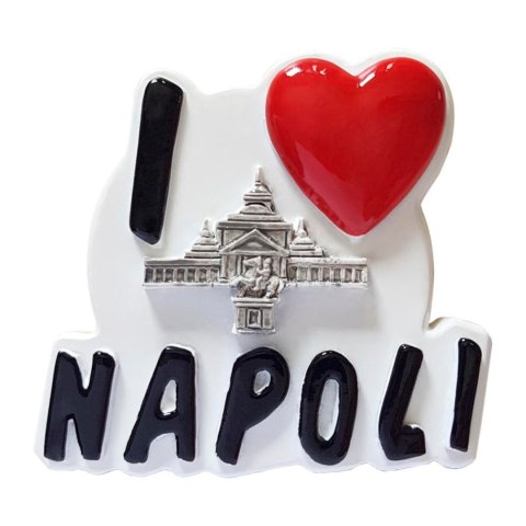 MAGNES miniatura I LOVE NAPOLI replika 7X5cm Włochy Italia