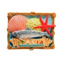 MAGNES miniatura ITALIA SARDYNKA PLAŻA replika 7X5cm Włochy Italia