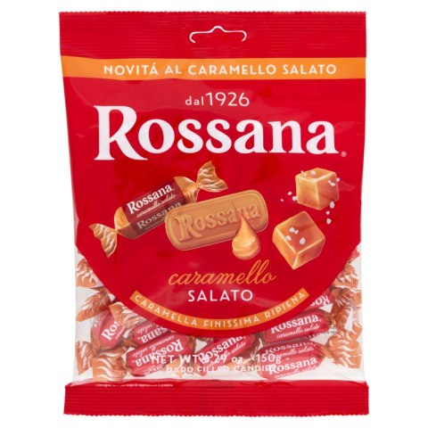 ROSSANA Włoskie Cukierki SŁONY KARMEL 150g