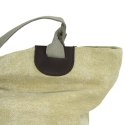 TORBA PŁÓCIENNA Torebka Na Ramię Zakupy Beżowa 54x37cm
