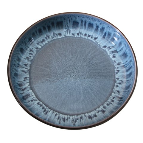 Zestaw obiadowy 18szt. talerze porcelana Reactive Granatowy serwis dla 6 os