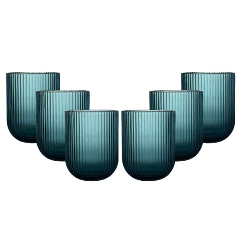 ARCA ETERNITY ZESTAW Szklanek Morskie Do Napojów Wody Soku 250ml - 6szt.