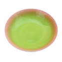 ARCA TAVOLA Zielono-Rózowy Talerz Głęboki Obiadowy 20cm Porcelana