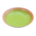 ARCA TAVOLA Zielono-Rózowy Talerz Głęboki Obiadowy 20cm Porcelana